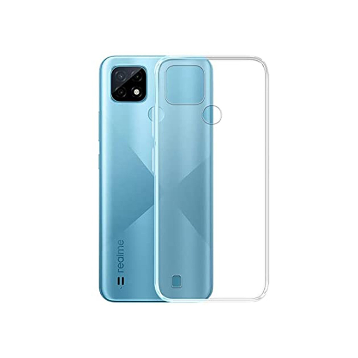 Newface Realme C21 Kılıf Deluxe 2mm Şeffaf Silikon - Şeffaf — görsel 3