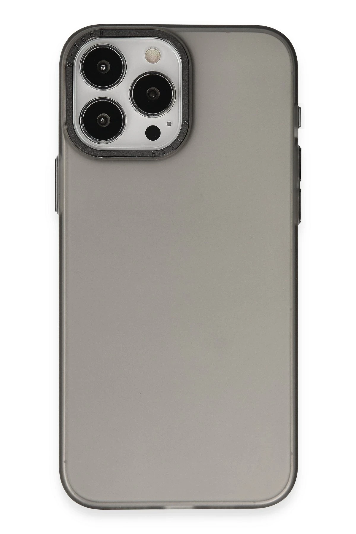 Newface iPhone 15 Pro Max Kılıf Modos Metal Kapak - Siyah