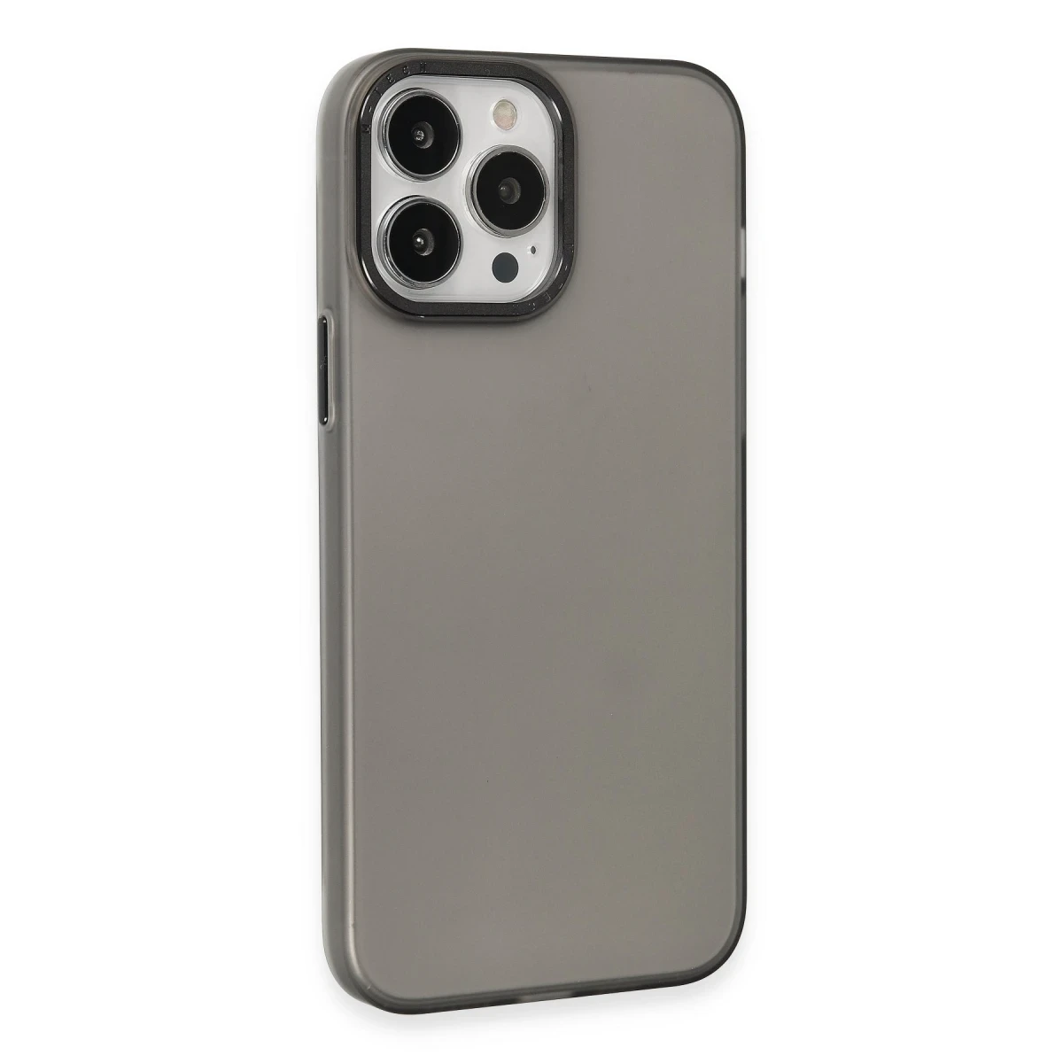 Newface Apple iPhone 15 Pro Max Kılıf Modos Metal Kapak - Siyah — görsel 6