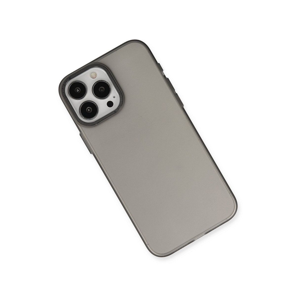 Newface Apple iPhone 15 Pro Max Kılıf Modos Metal Kapak - Siyah — görsel 11