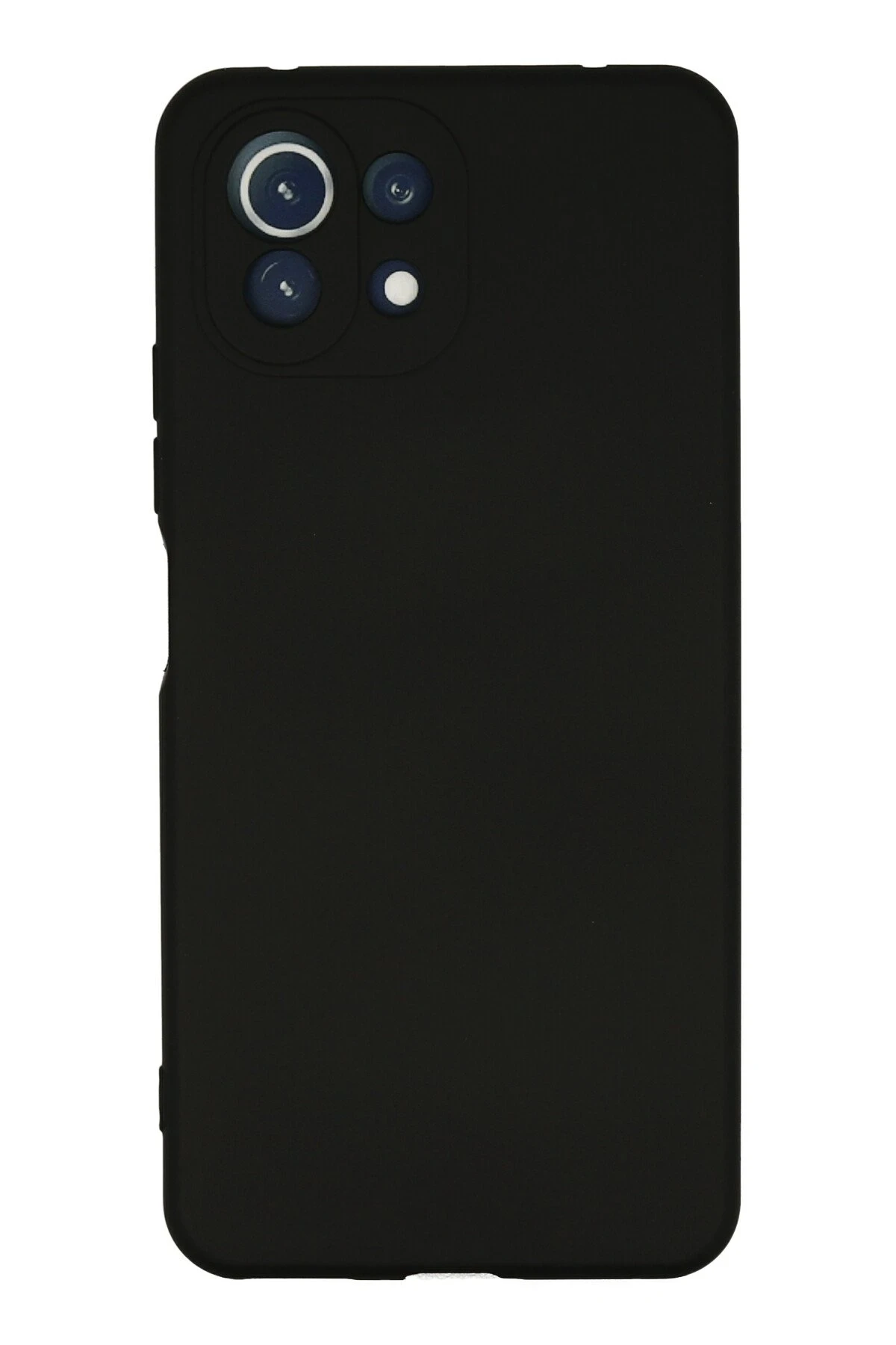 Newface Xiaomi Mİ 11 Lite Kılıf Nano içi Kadife Silikon - Siyah