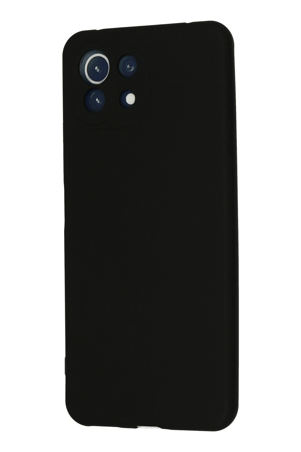 Newface Xiaomi Mİ 11 Lite Kılıf Nano içi Kadife Silikon - Siyah