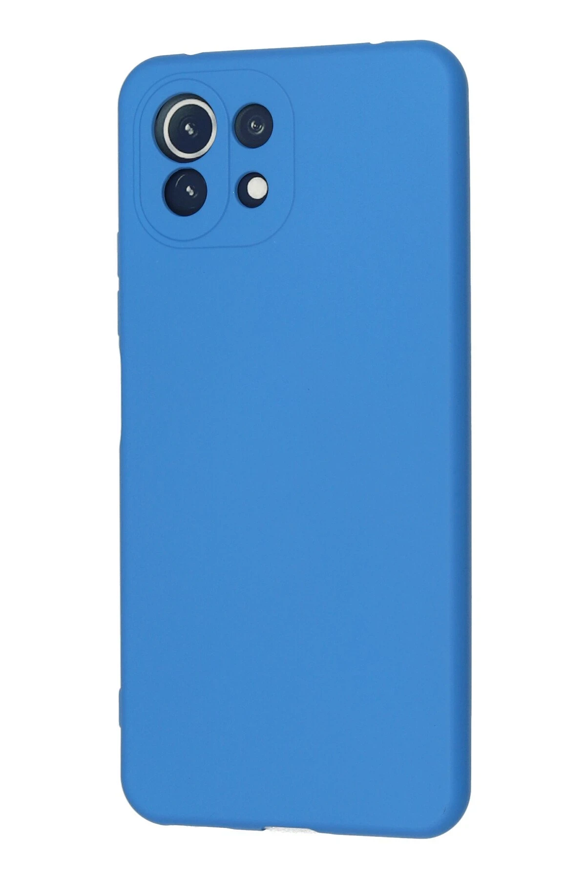 Newface Xiaomi Mİ 11 Lite Kılıf Nano içi Kadife Silikon - Mavi
