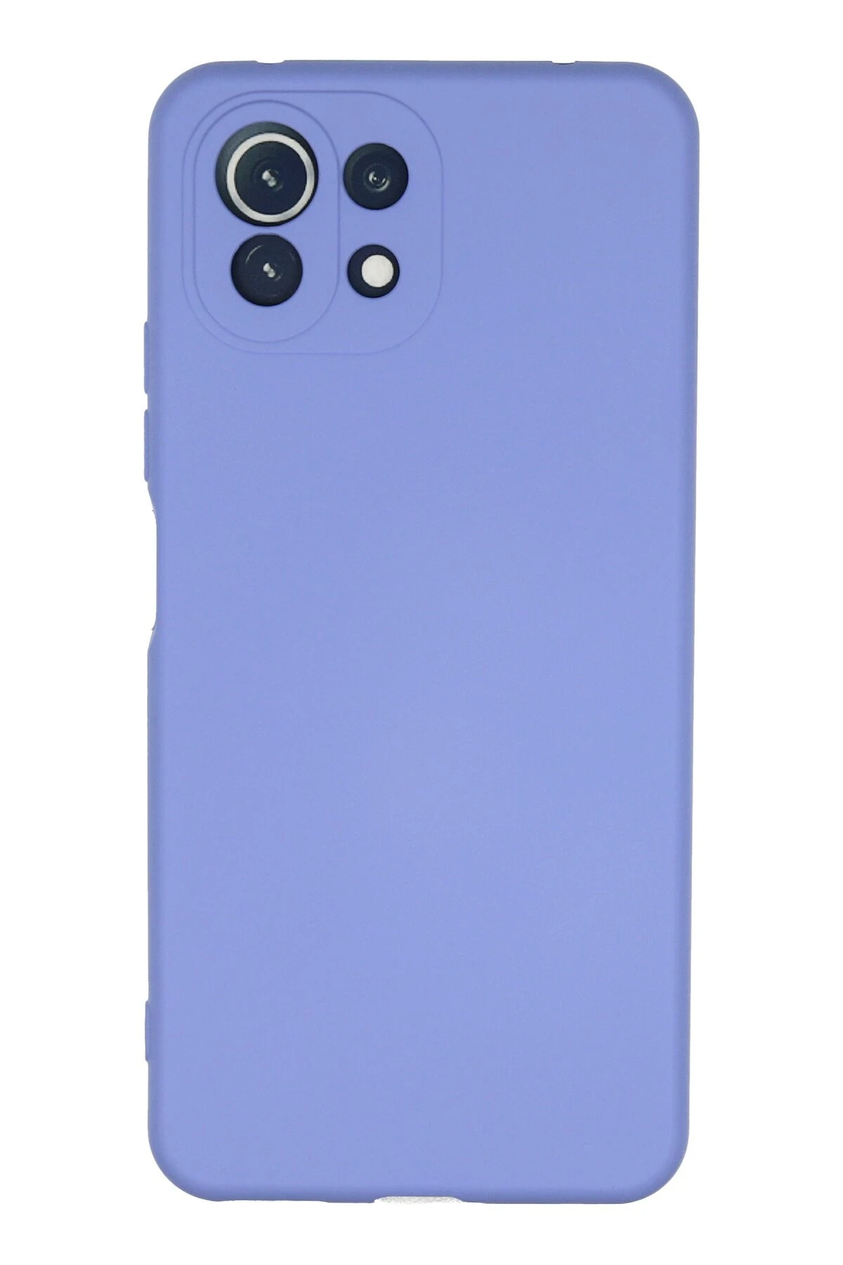 Newface Xiaomi Mİ 11 Lite Kılıf Nano içi Kadife Silikon - Lila