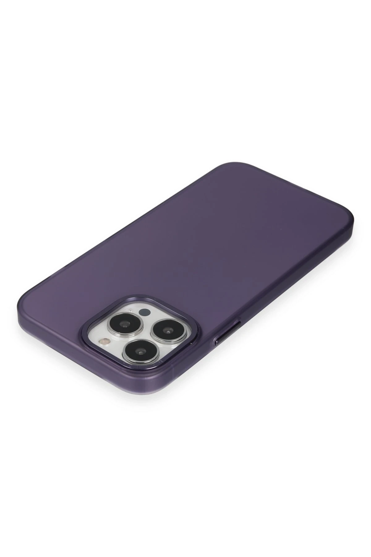 Newface iPhone 15 Pro Max Kılıf Modos Metal Kapak - Derin Mor