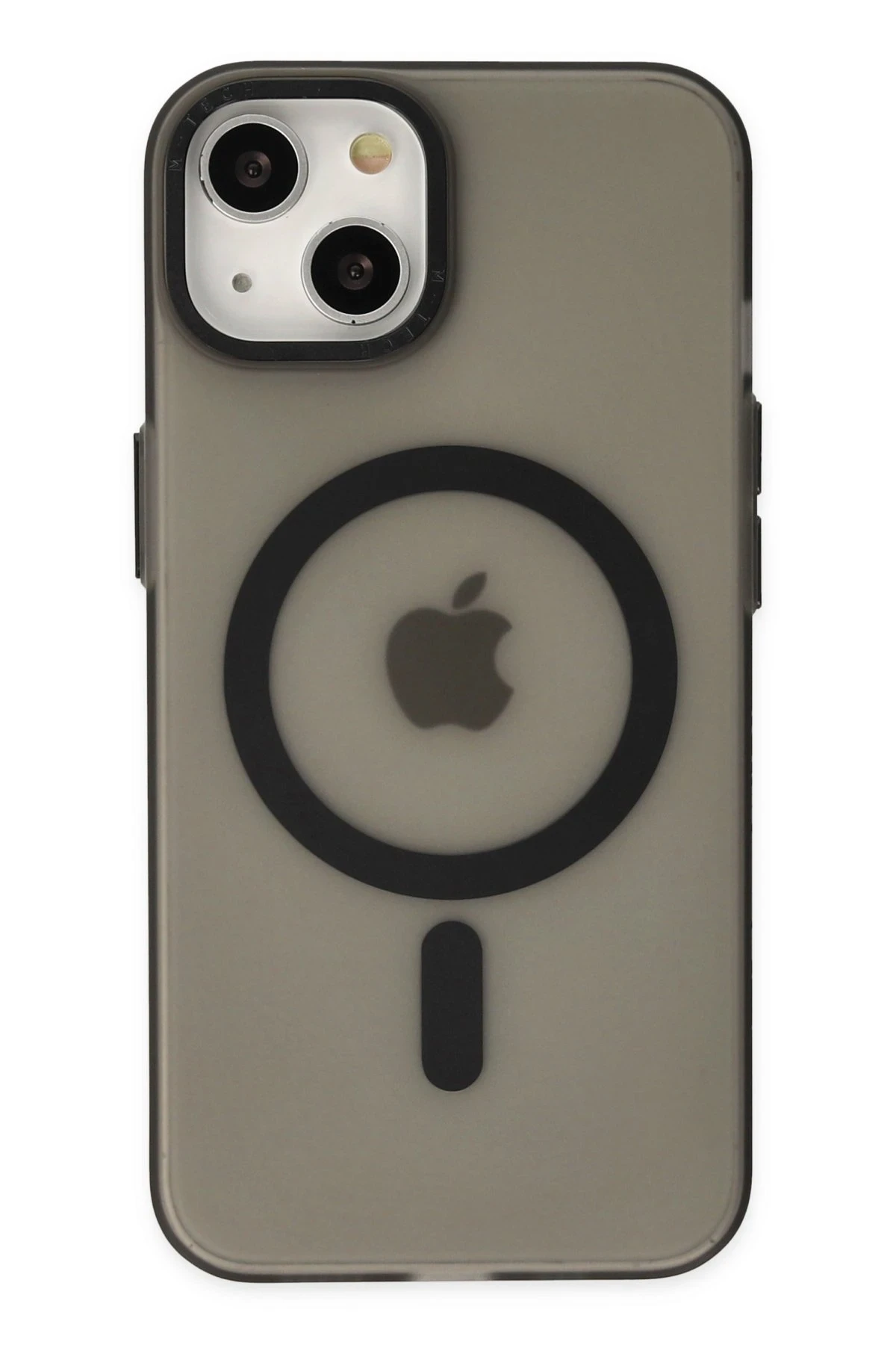 Newface Apple iPhone 15 Kılıf Lodos Magneticsafe Mat Kapak - Siyah