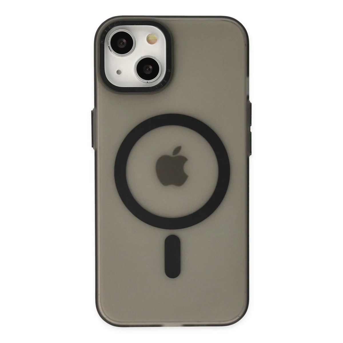 Newface Apple iPhone 15 Kılıf Lodos Magneticsafe Mat Kapak - Siyah — görsel 6