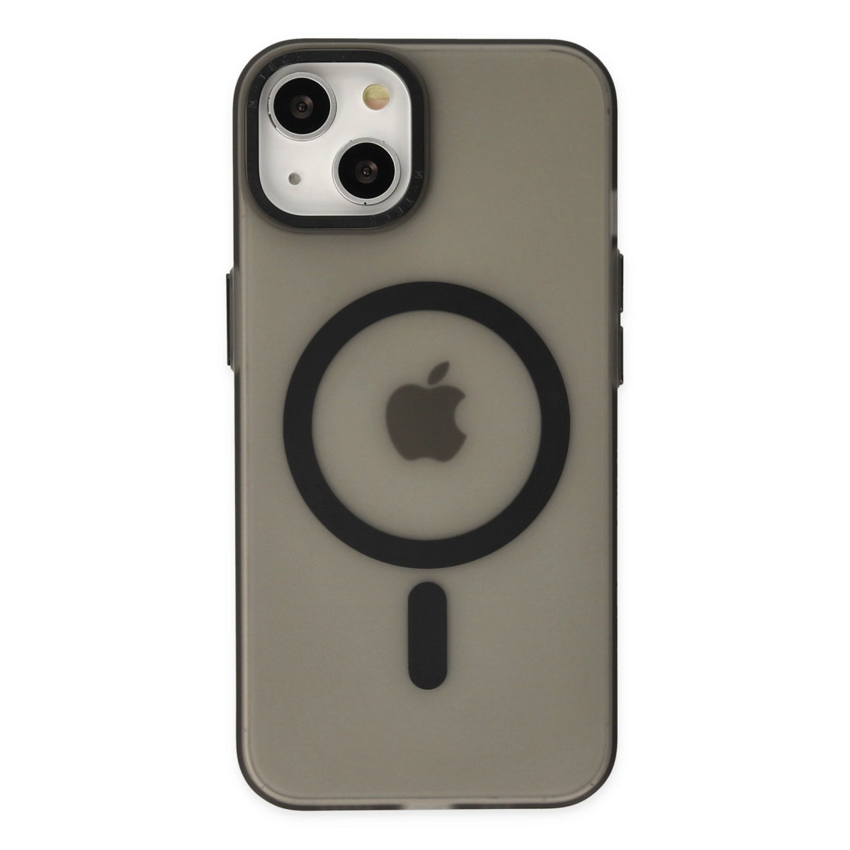 Newface Apple iPhone 15 Kılıf Lodos Magneticsafe Mat Kapak - Siyah — görsel 11