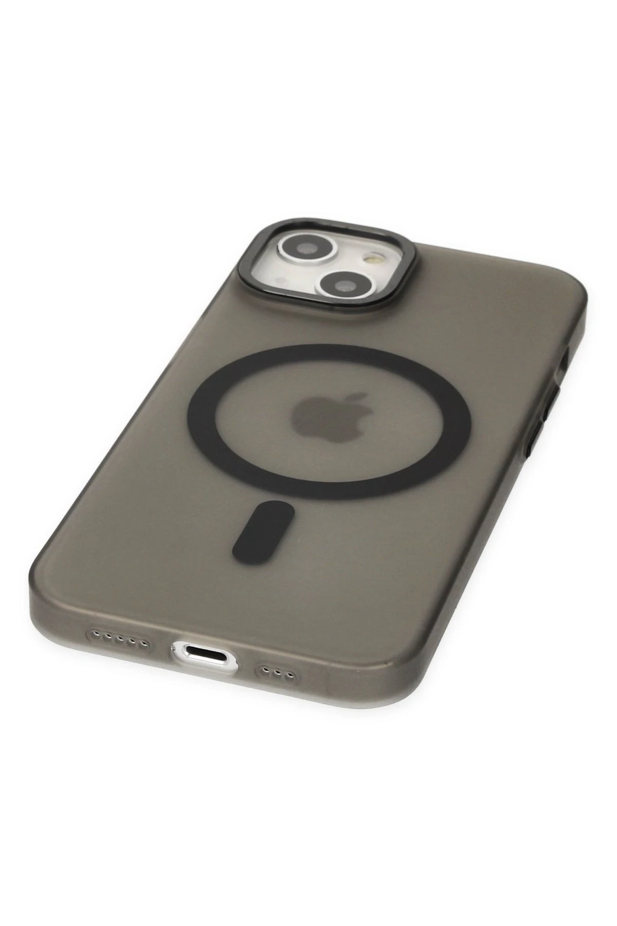 Newface Apple iPhone 15 Kılıf Lodos Magneticsafe Mat Kapak - Siyah — görsel 5