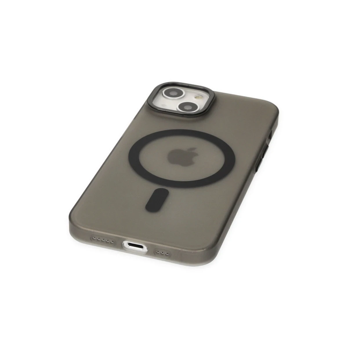 Newface Apple iPhone 15 Kılıf Lodos Magneticsafe Mat Kapak - Siyah — görsel 10
