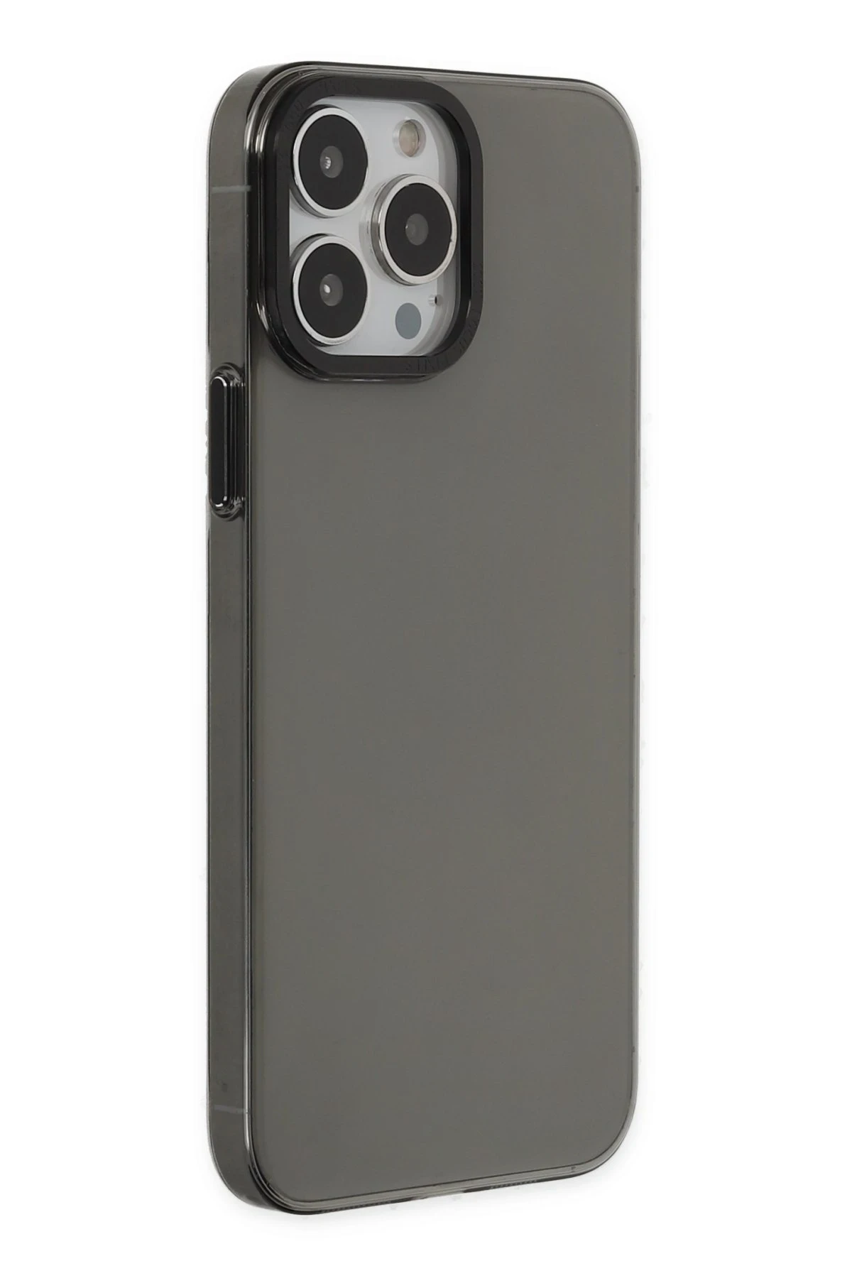 Newface iPhone 14 Pro Kılıf Anka PC Sert Metal Kapak - Siyah