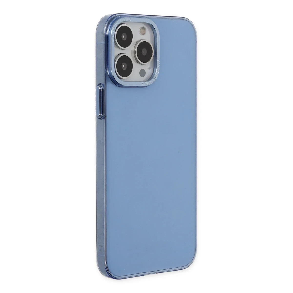 Newface Apple iPhone 14 Pro Kılıf Anka PC Sert Metal Kapak - Mavi