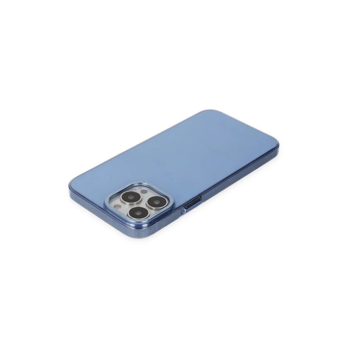 Newface Apple iPhone 14 Pro Kılıf Anka PC Sert Metal Kapak - Mavi