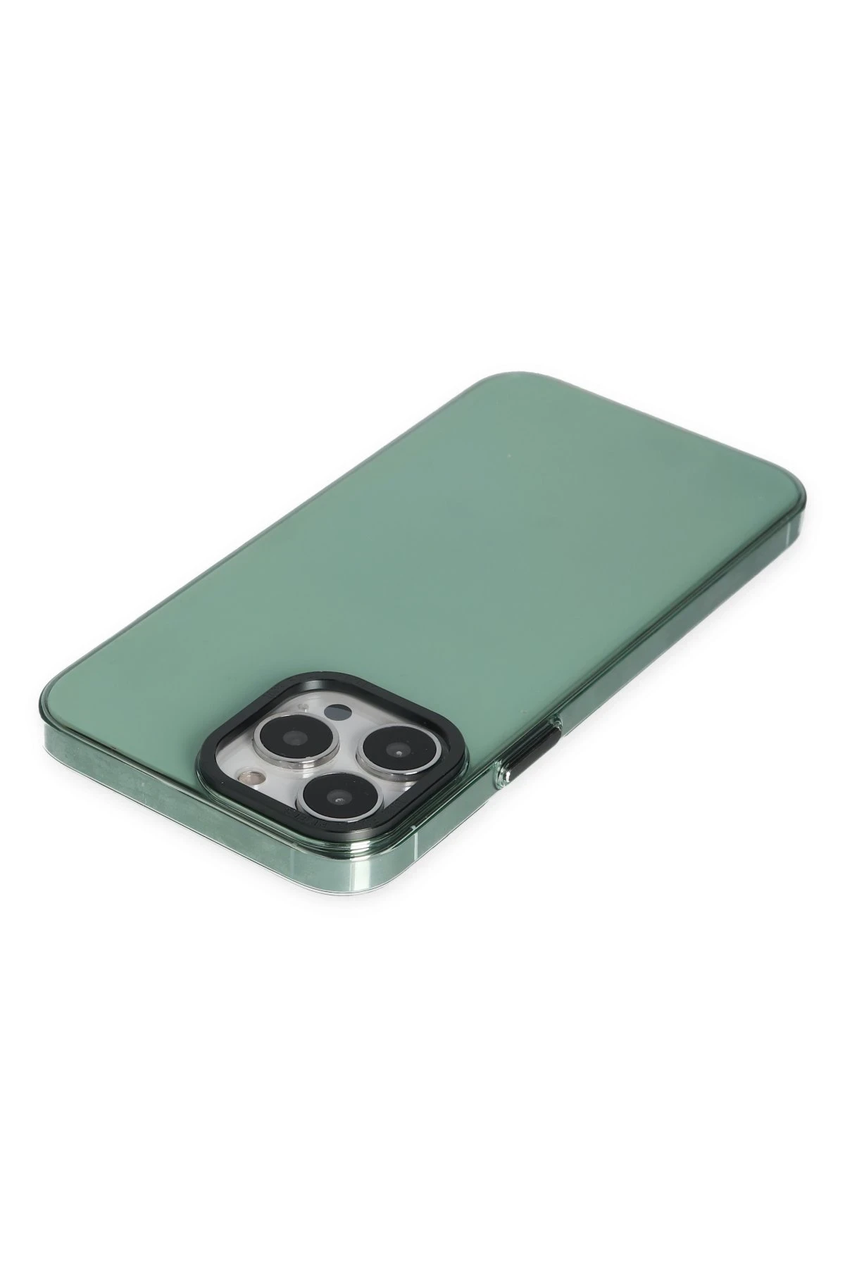 Newface iPhone 14 Pro Kılıf Anka PC Sert Metal Kapak - Yeşil