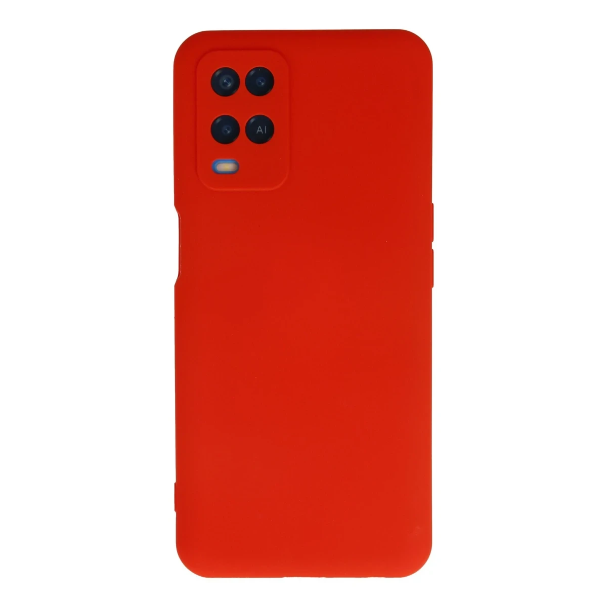 Newface Oppo A54 4G Kılıf Nano içi Kadife Silikon - Kırmızı