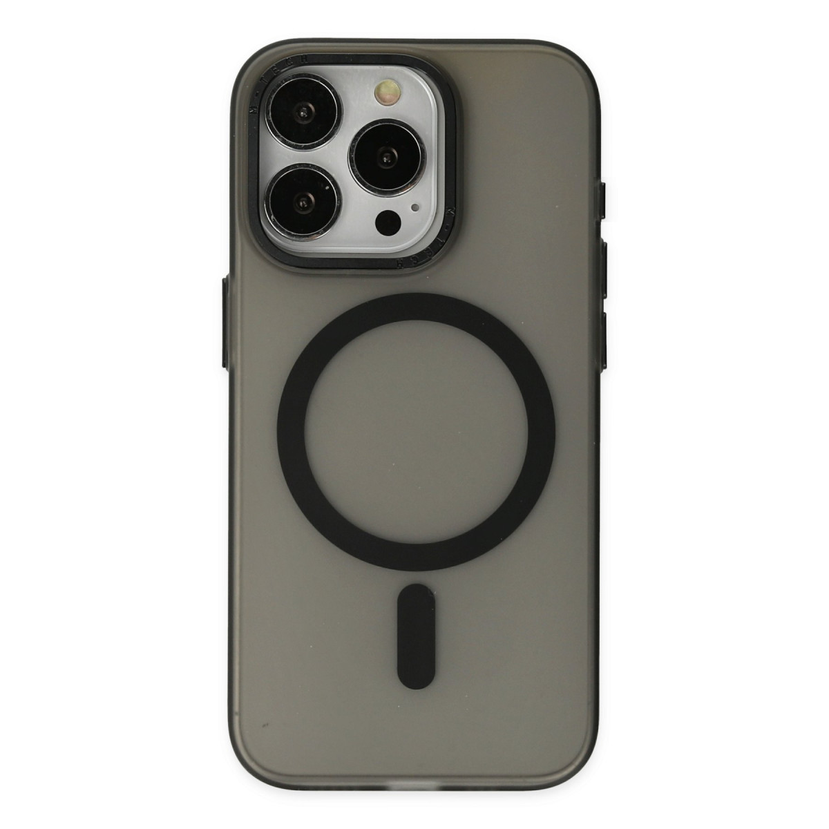 Newface Apple iPhone 15 Pro Kılıf Lodos Magneticsafe Mat Kapak - Siyah — görsel 9