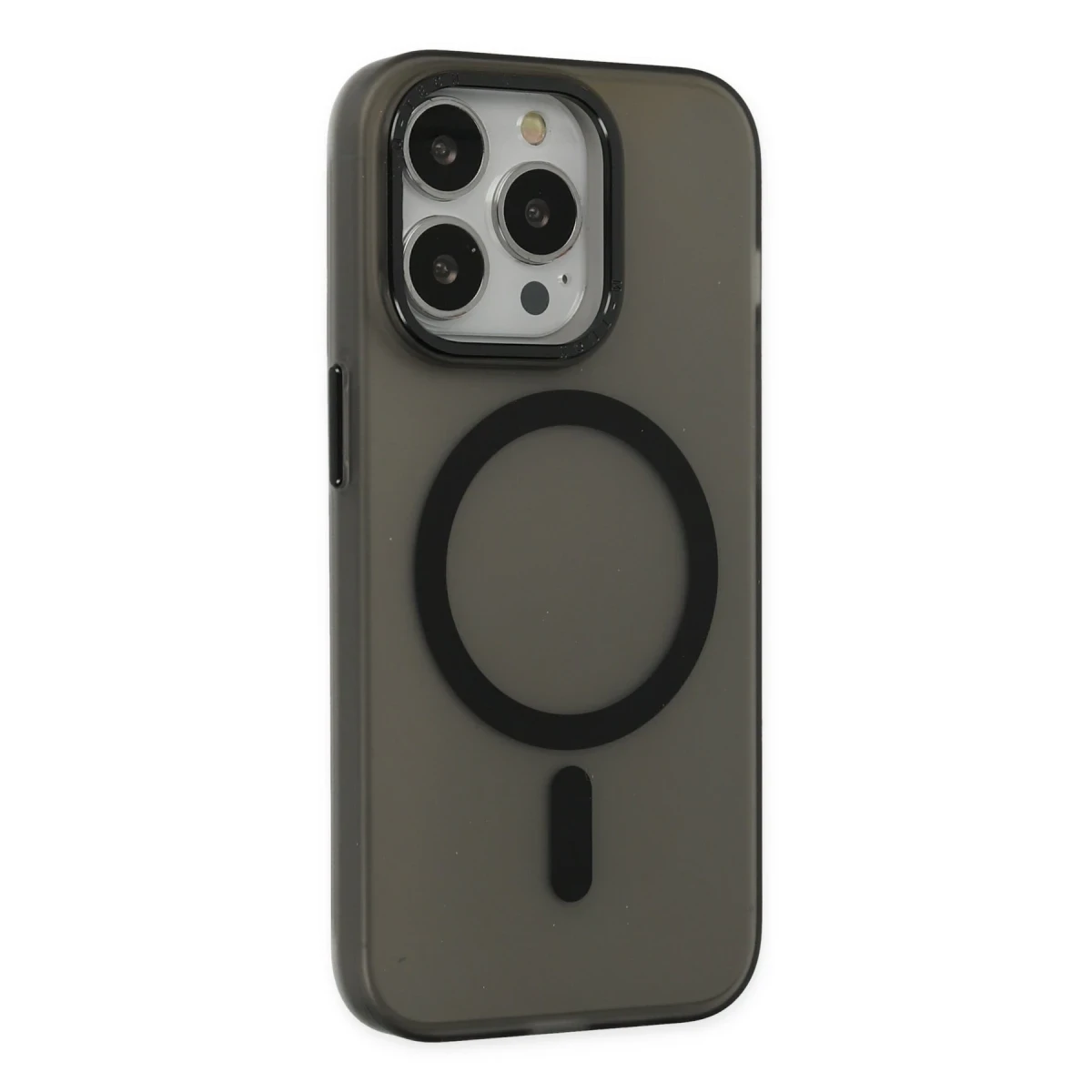 Newface Apple iPhone 15 Pro Kılıf Lodos Magneticsafe Mat Kapak - Siyah — görsel 6