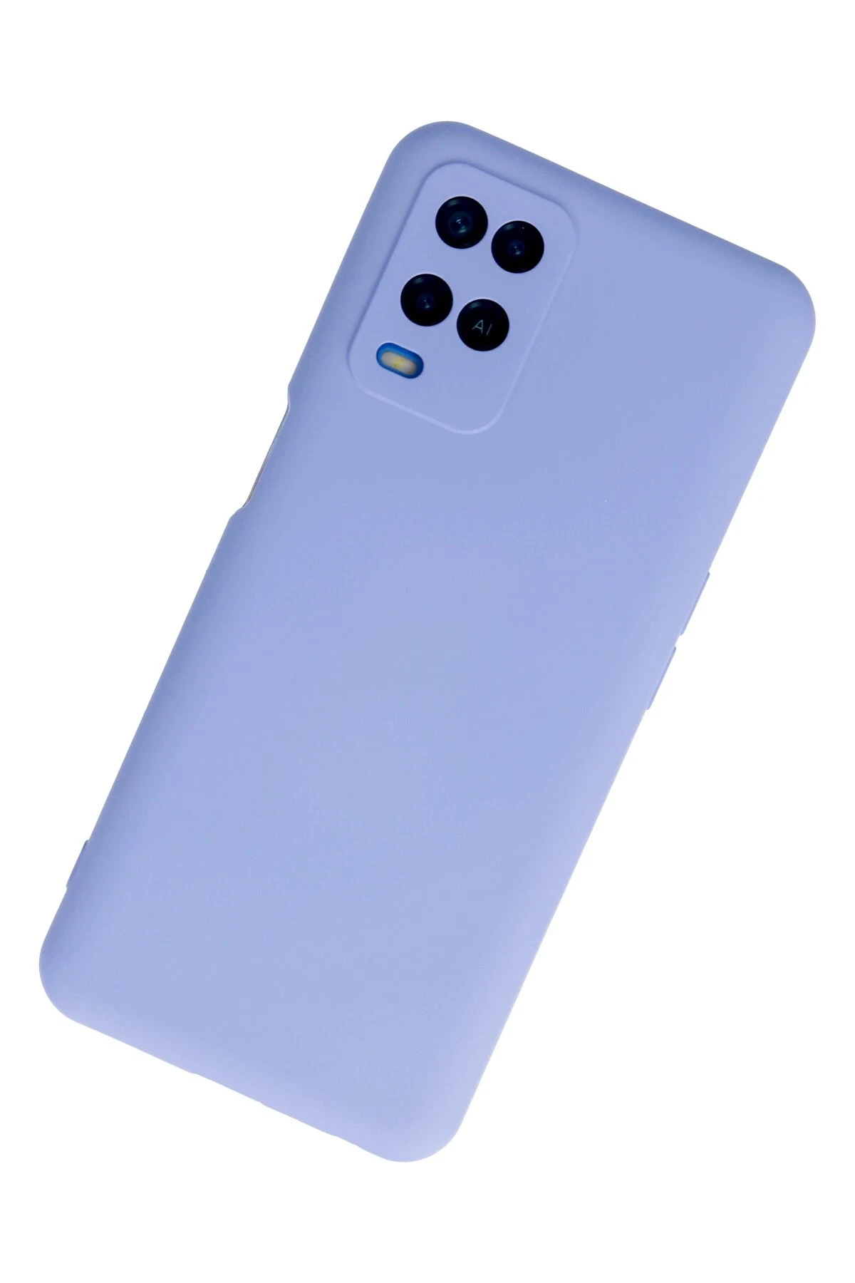Newface Oppo A54 4G Kılıf Nano içi Kadife Silikon - Lila
