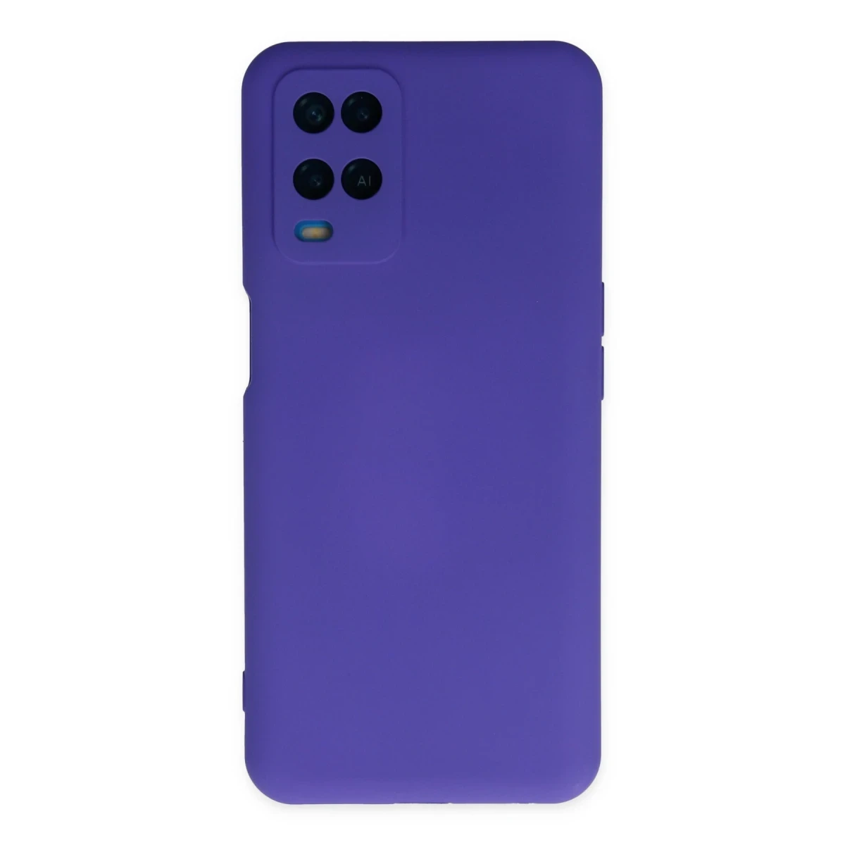 Newface Oppo A54 4G Kılıf Nano içi Kadife Silikon - Mor