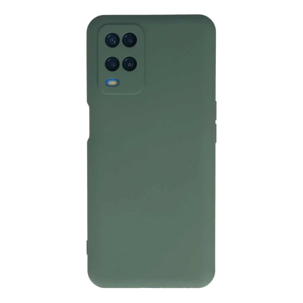 Newface Oppo A54 4G Kılıf Nano içi Kadife Silikon - Koyu Yeşil
