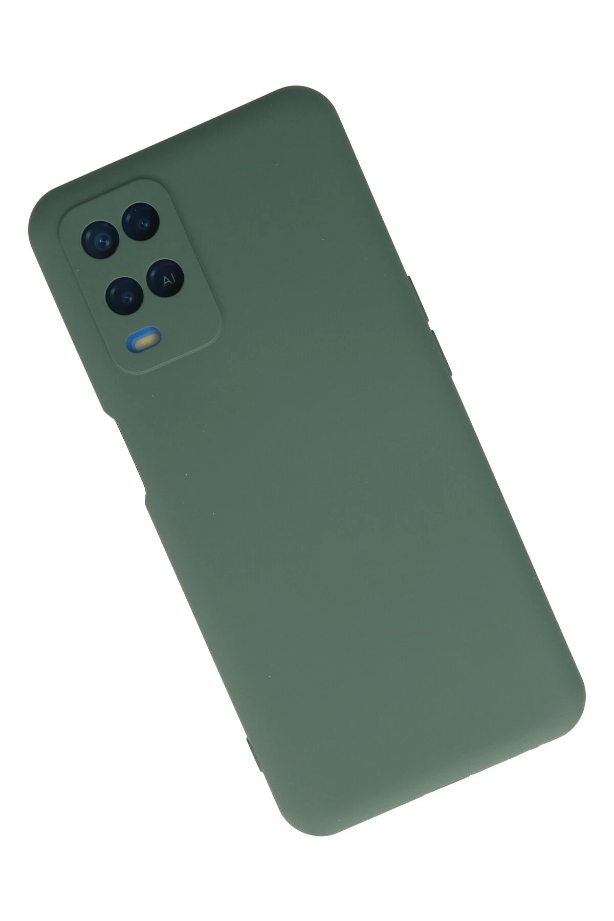 Newface Oppo A54 4G Kılıf Nano içi Kadife Silikon - Koyu Yeşil