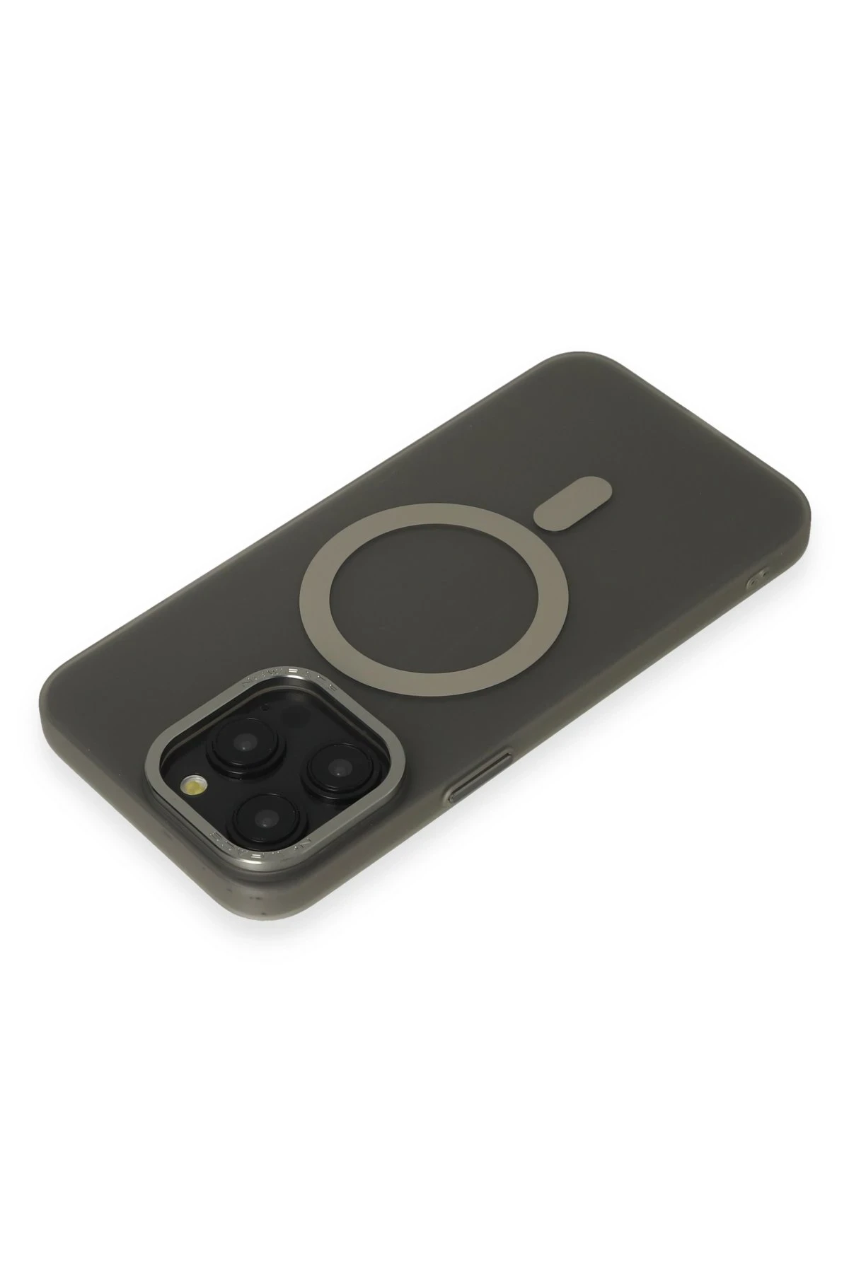 Newface iPhone 15 Pro Kılıf Lodos Magneticsafe Mat Kapak - Titan Gri