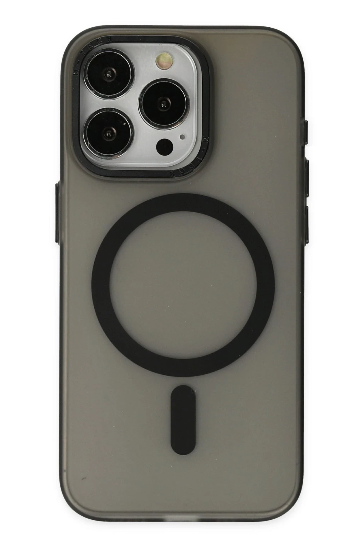 Newface iPhone 15 Pro Max Kılıf Lodos Magneticsafe Mat Kapak - Siyah
