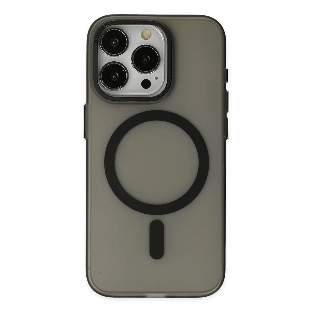 Newface Apple iPhone 15 Pro Max Kılıf Lodos Magneticsafe Mat Kapak - Siyah — görsel 5