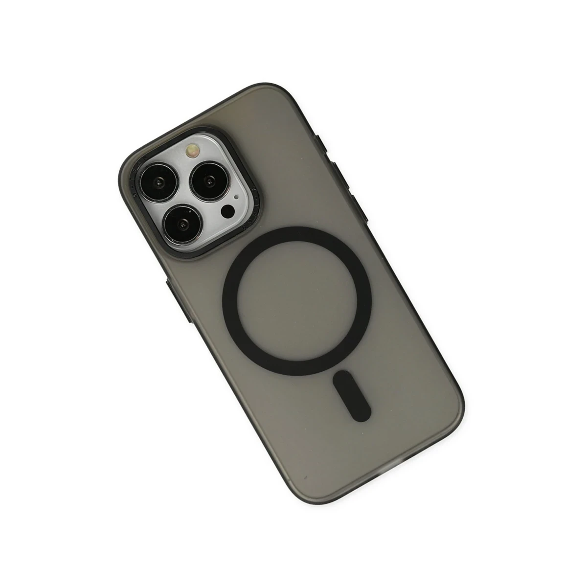 Newface Apple iPhone 15 Pro Max Kılıf Lodos Magneticsafe Mat Kapak - Siyah — görsel 7