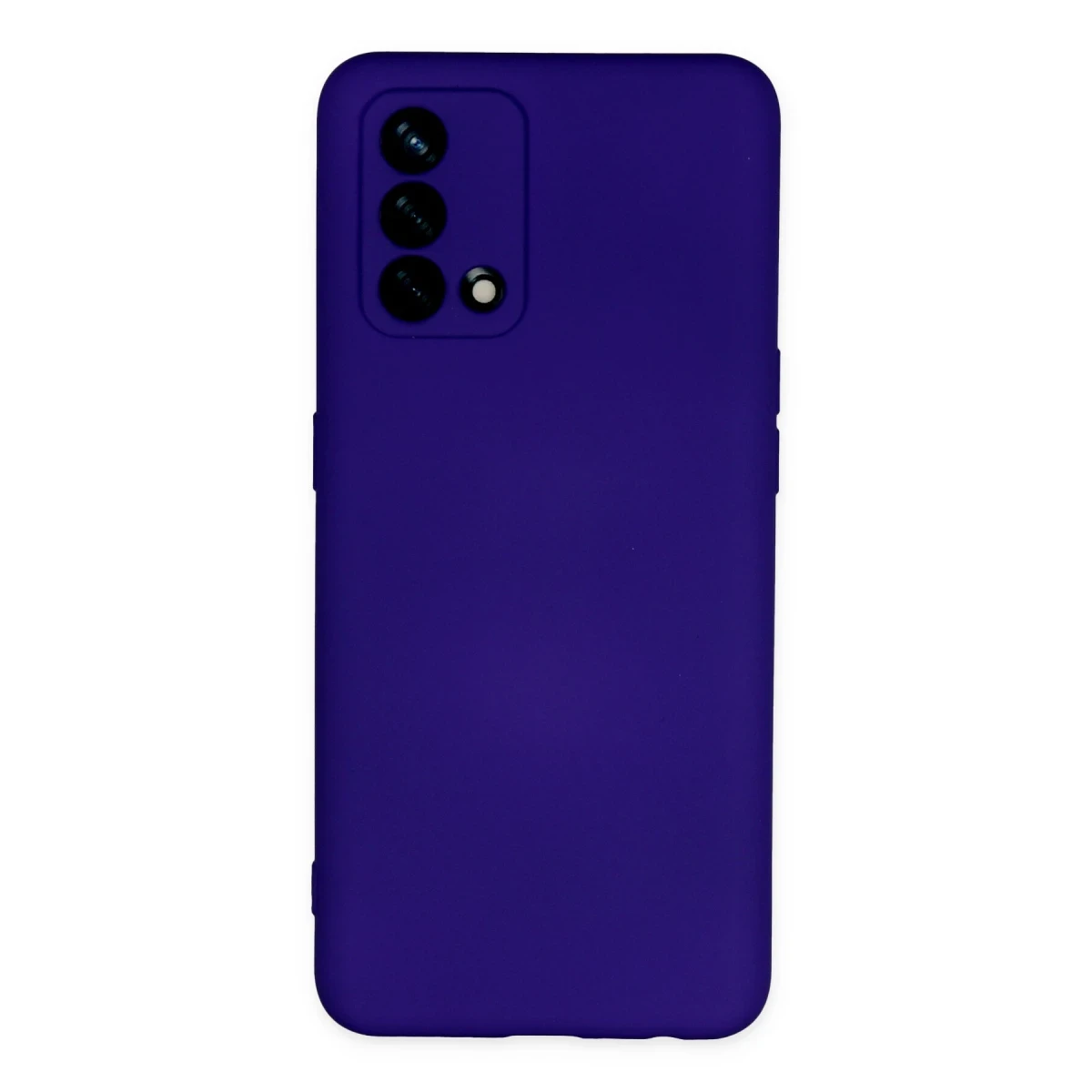 Newface Oppo A74 4G Kılıf Nano içi Kadife Silikon - Mor