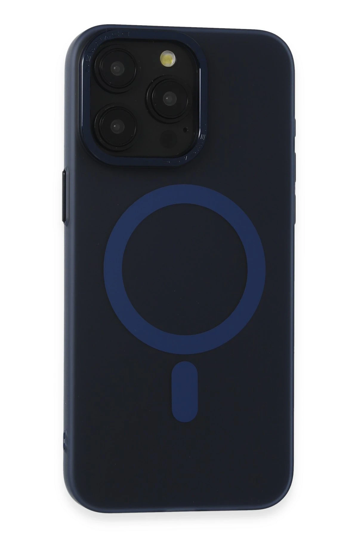 Newface iPhone 15 Pro Max Kılıf Lodos Magneticsafe Mat Kapak - Mavi