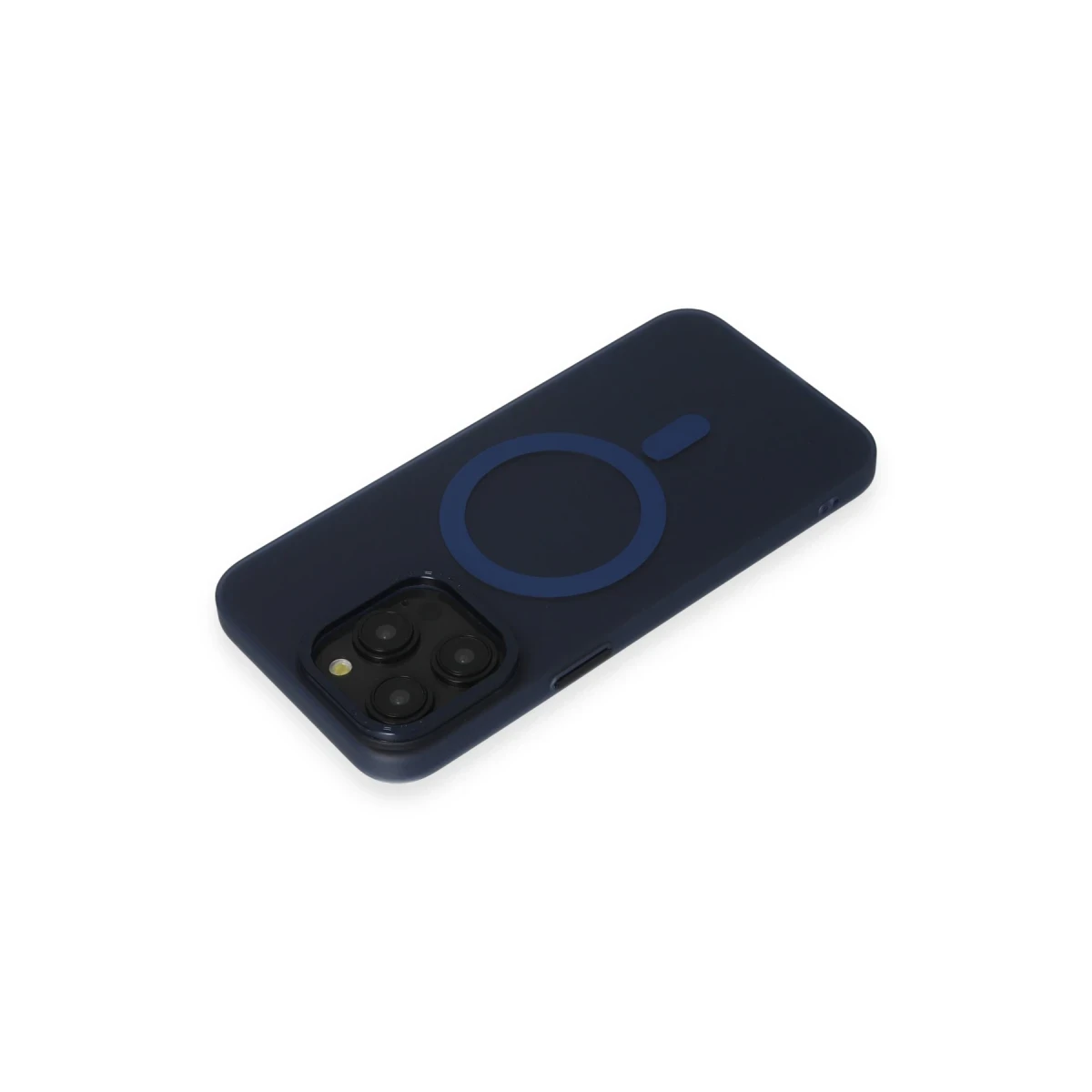 Newface Apple iPhone 15 Pro Max Kılıf Lodos Magneticsafe Mat Kapak - Mavi