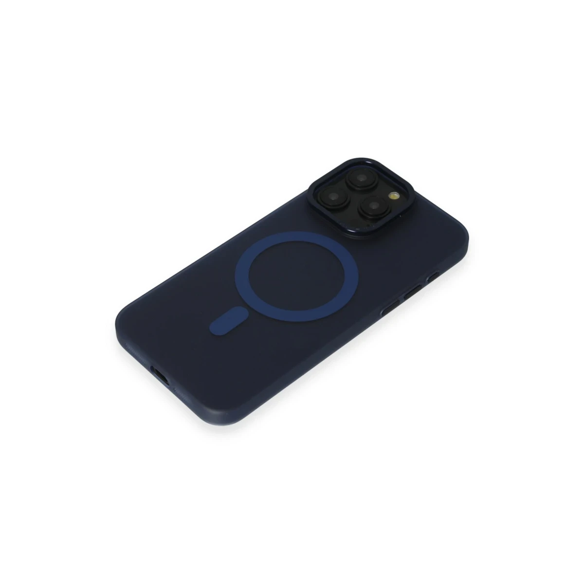Newface Apple iPhone 15 Pro Max Kılıf Lodos Magneticsafe Mat Kapak - Mavi