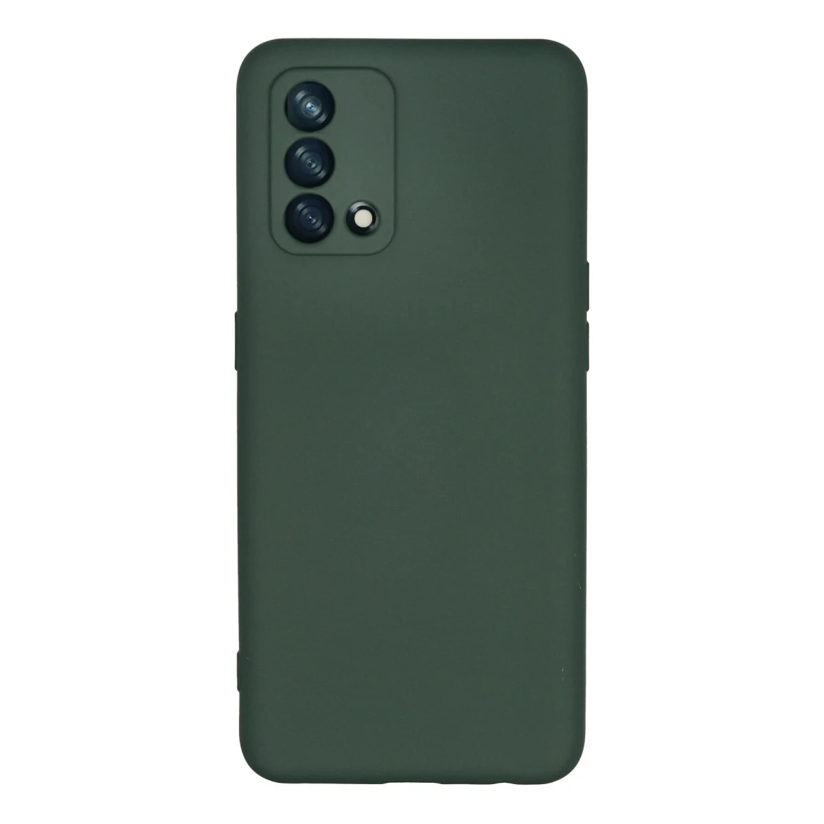 Newface Oppo A74 4G Kılıf Nano içi Kadife Silikon - Koyu Yeşil