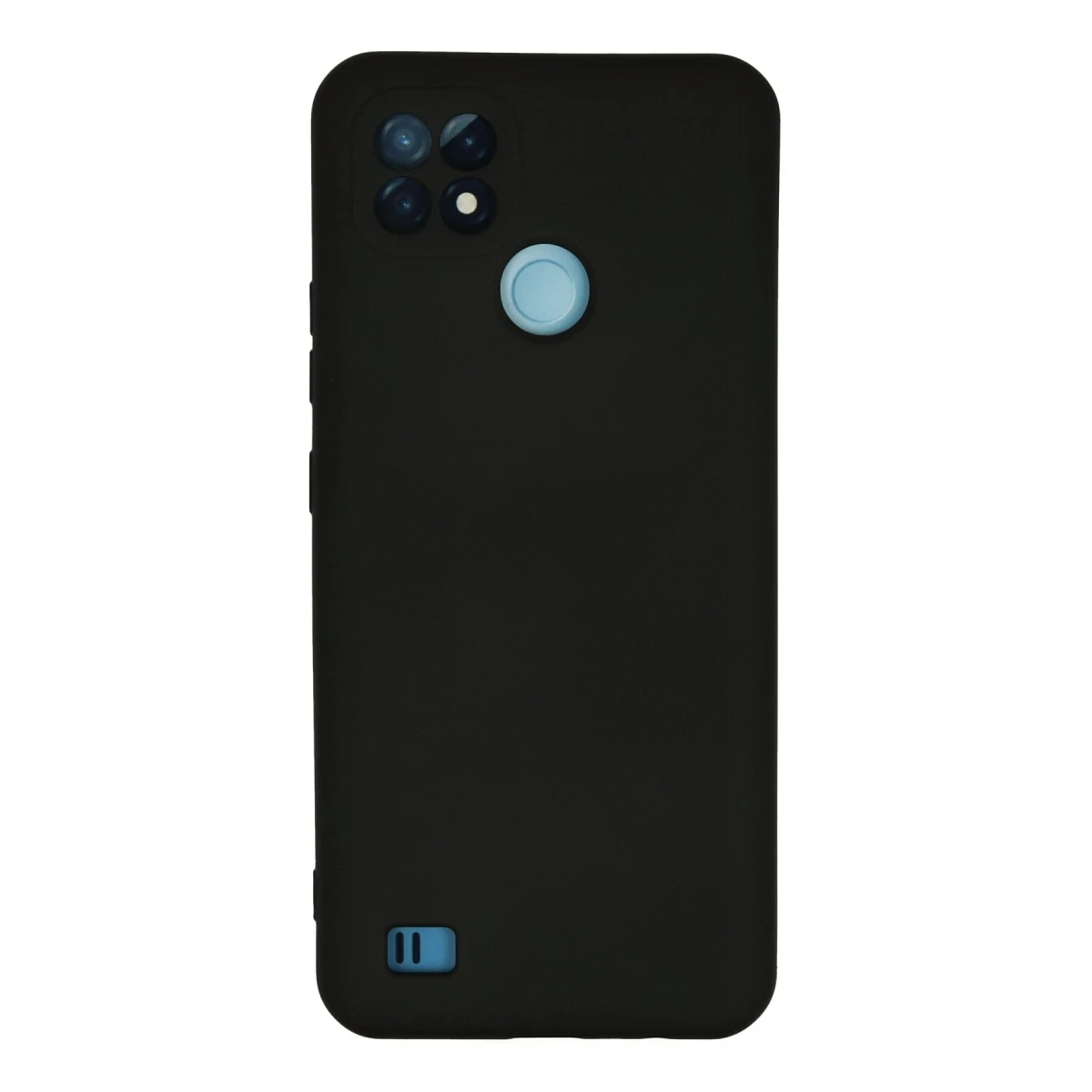 Newface Realme C21 Kılıf Nano içi Kadife Silikon - Siyah — görsel 4