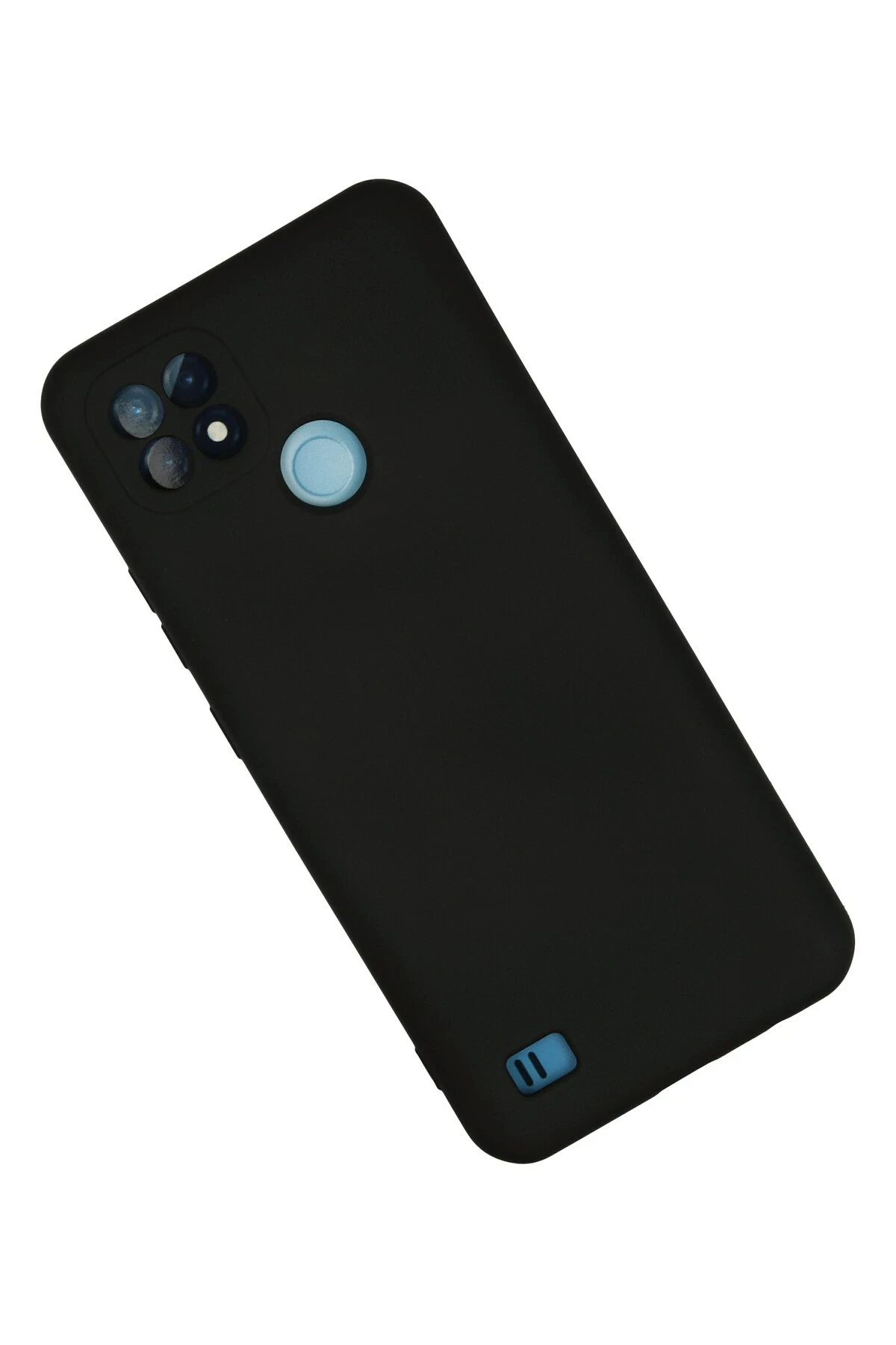 Newface Realme C21 Kılıf Nano içi Kadife Silikon - Siyah