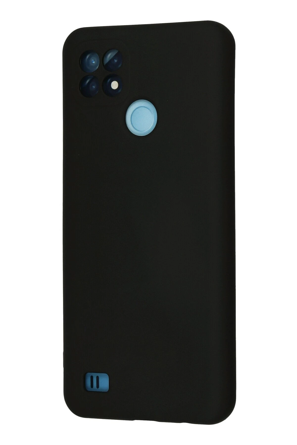 Newface Realme C21 Kılıf Nano içi Kadife Silikon - Siyah