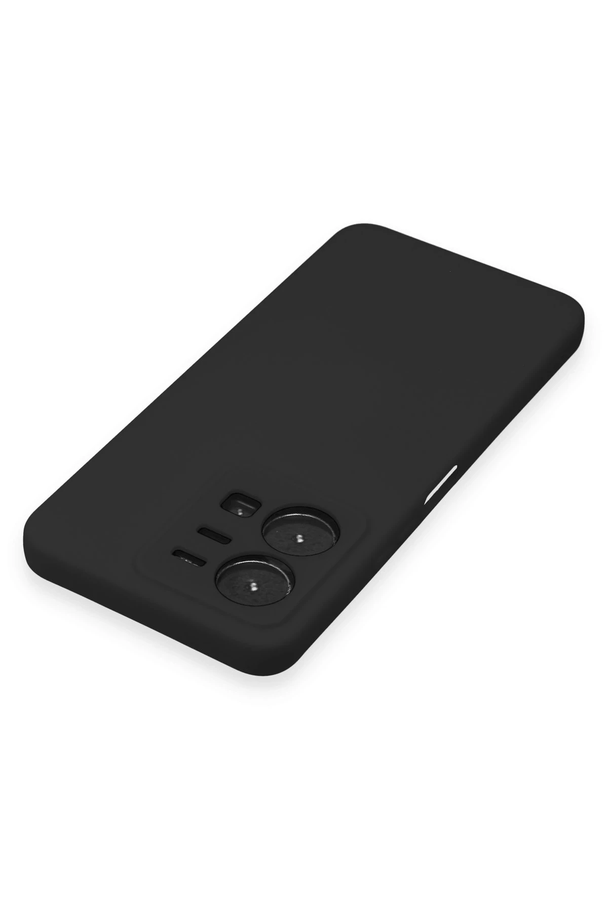 Newface Vivo Y35 Kılıf Nano içi Kadife Silikon - Siyah