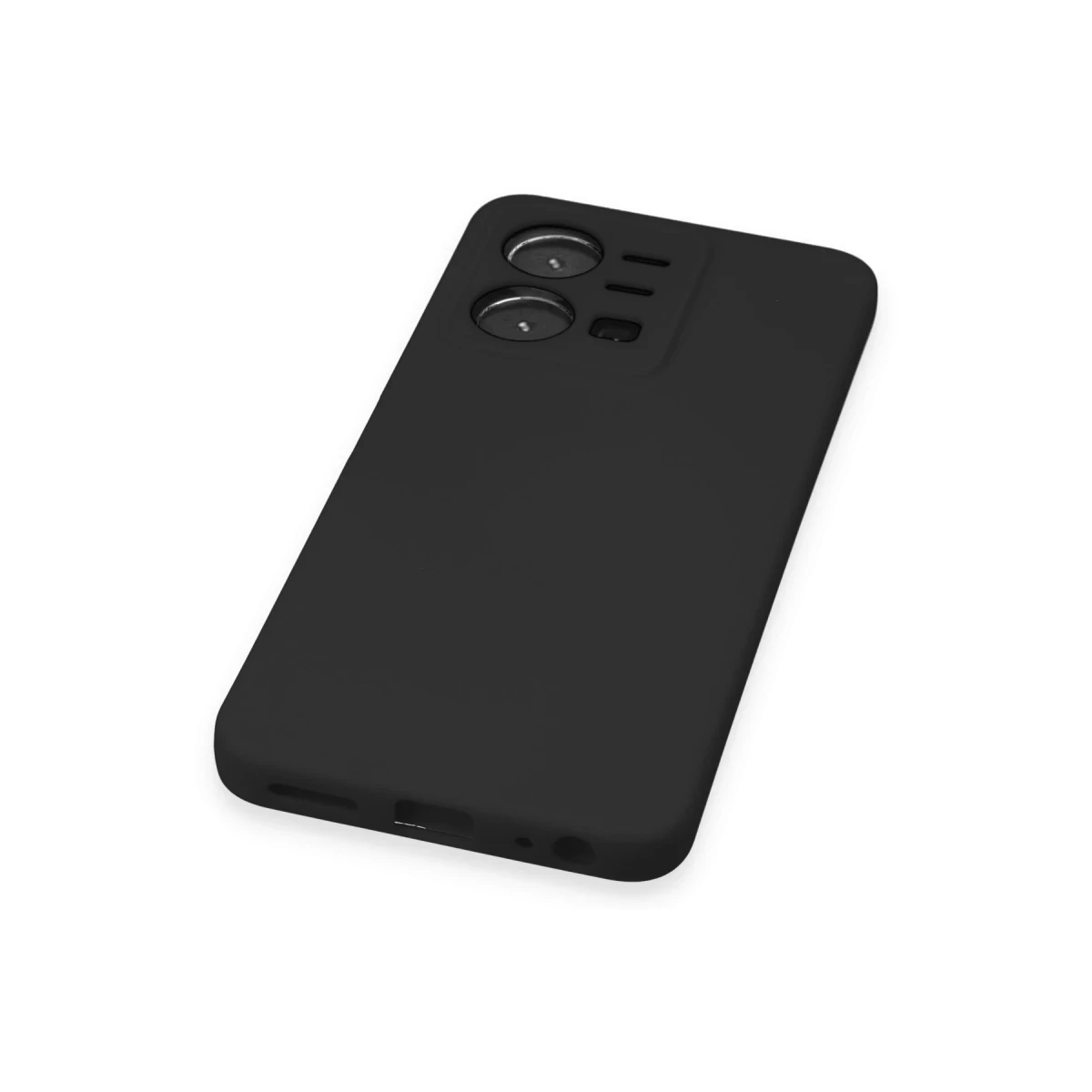 Newface Vivo Y35 Kılıf Nano içi Kadife Silikon - Siyah — görsel 10