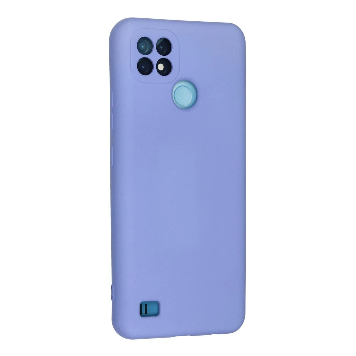 Newface Realme C21 Kılıf Nano içi Kadife Silikon - Lila