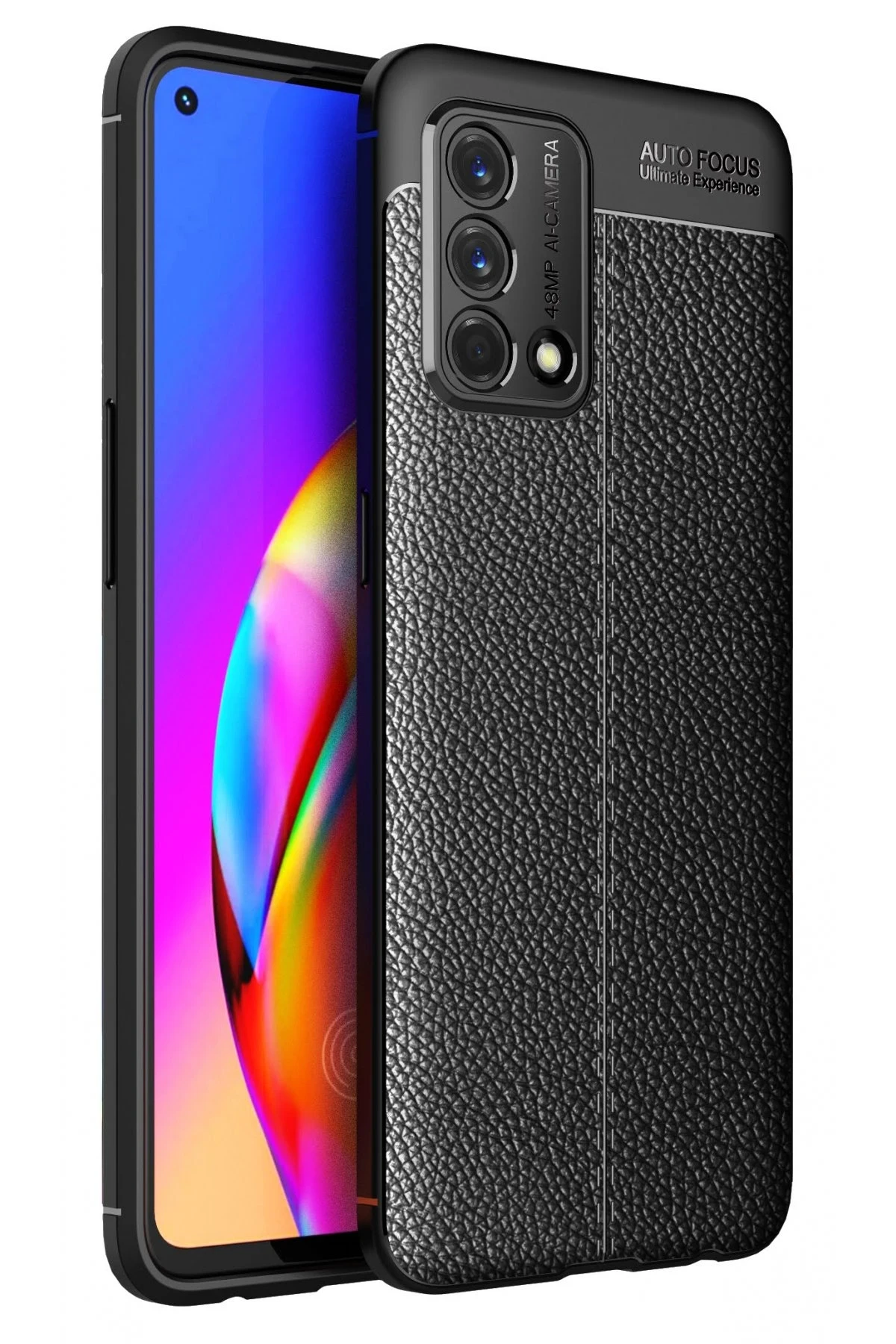 Newface Oppo A74 4G Kılıf Auto Focus Kapak - Siyah