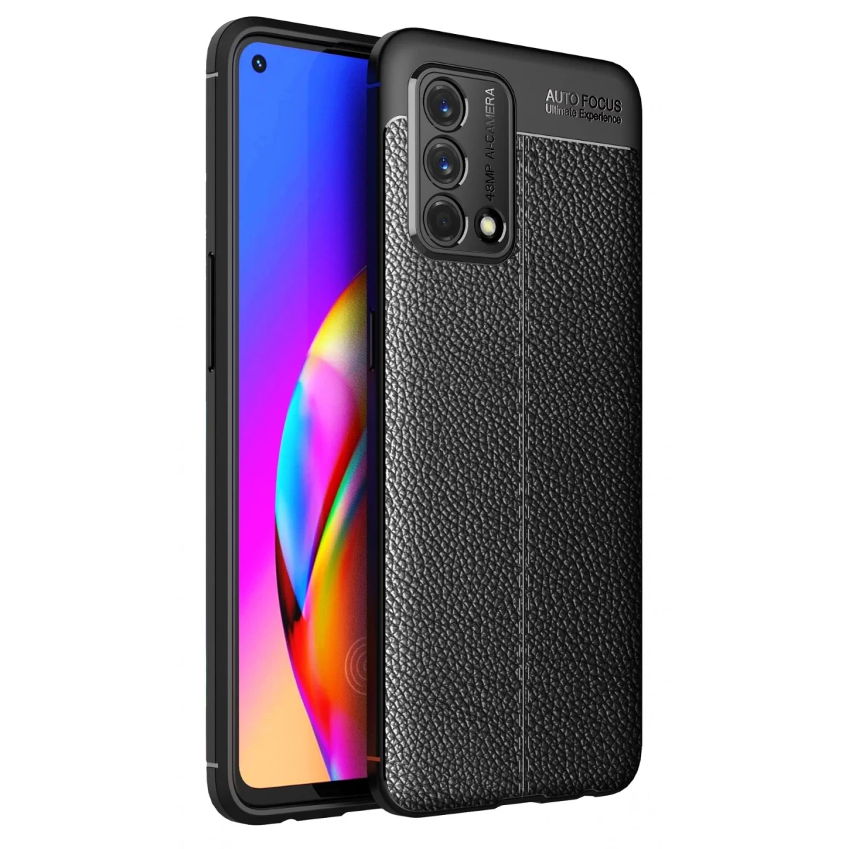 Newface Oppo A74 4G Kılıf Auto Focus Kapak - Siyah — görsel 3
