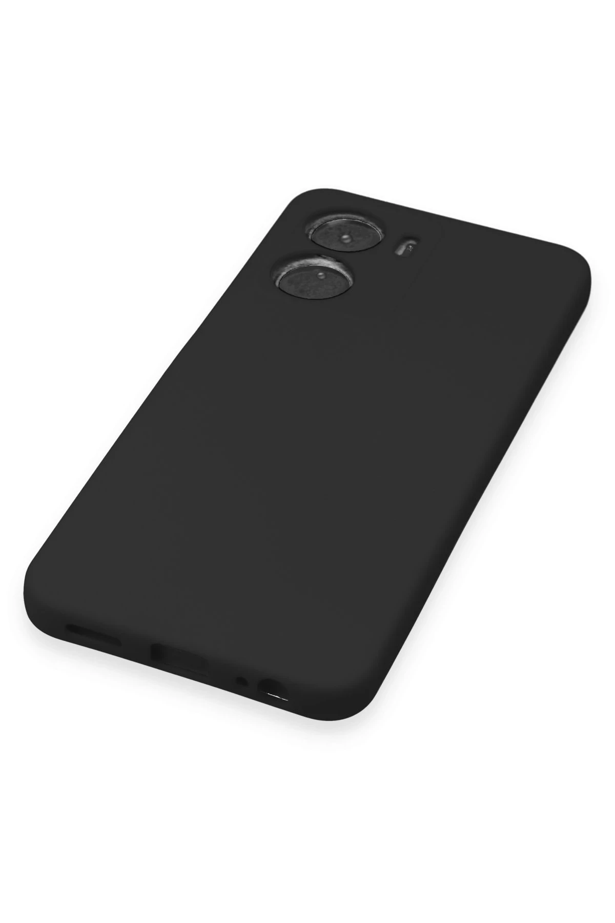 Newface Vivo Y16 Kılıf Nano içi Kadife Silikon - Siyah