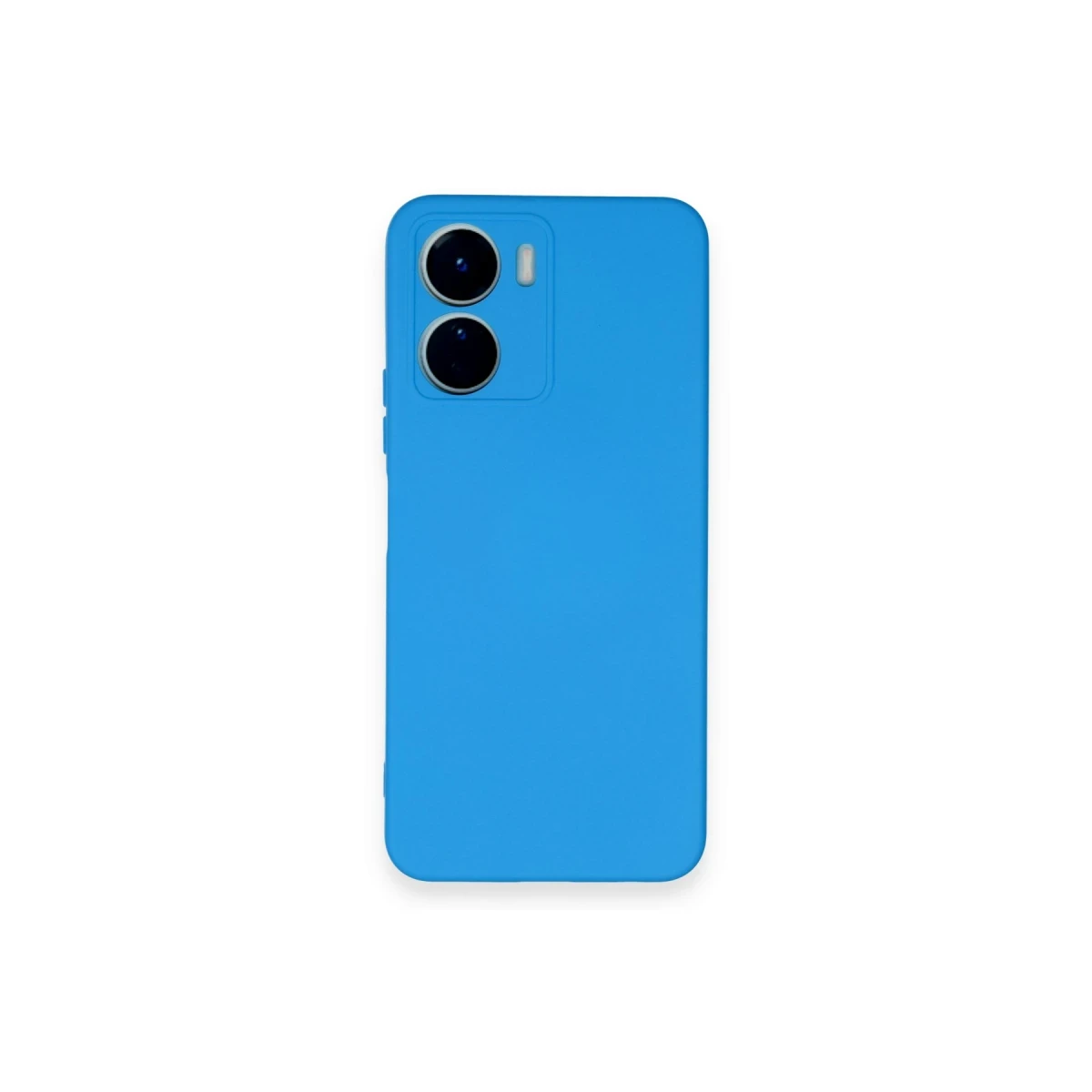 Newface Vivo Y16 Kılıf Nano içi Kadife Silikon - Mavi