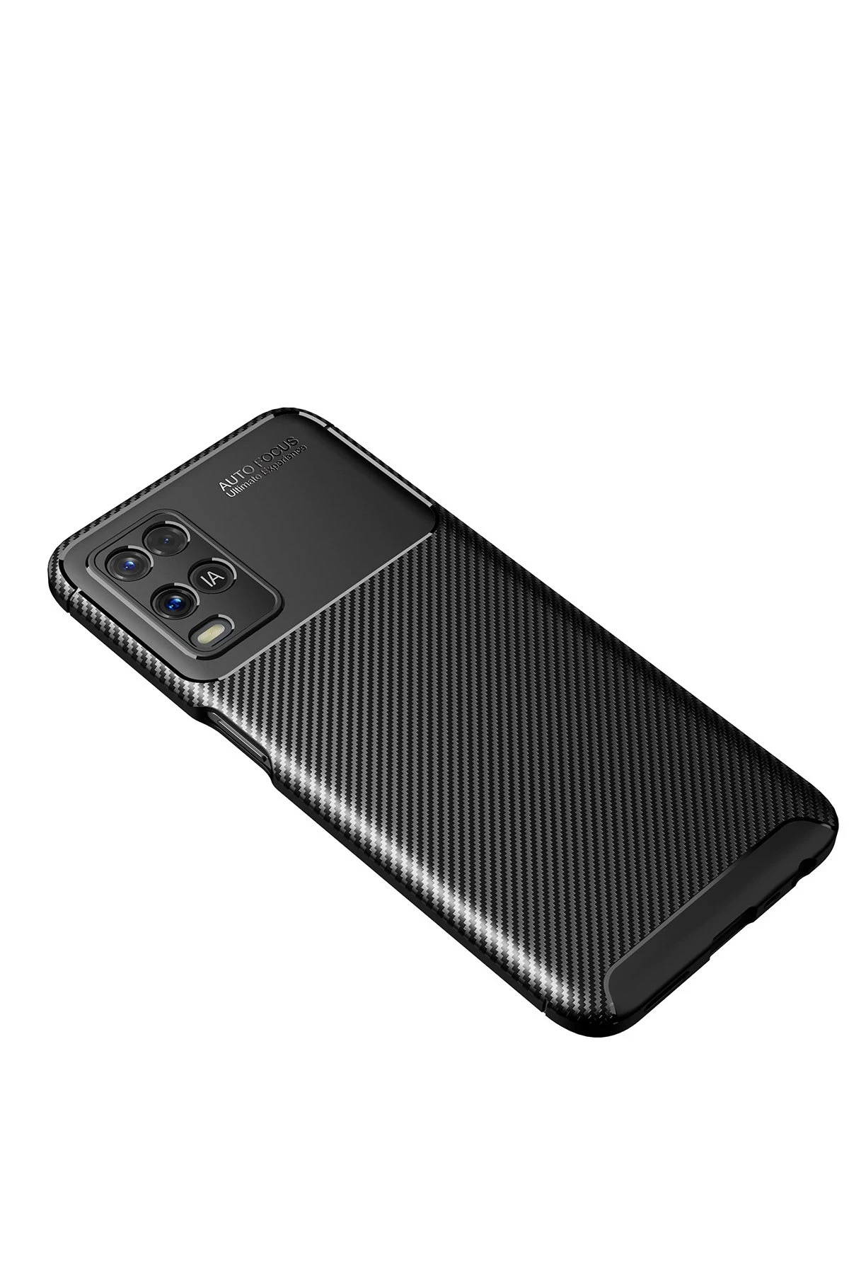 Newface Oppo A54 4G Kılıf Auto Focus Karbon Kapak - Siyah — görsel 2