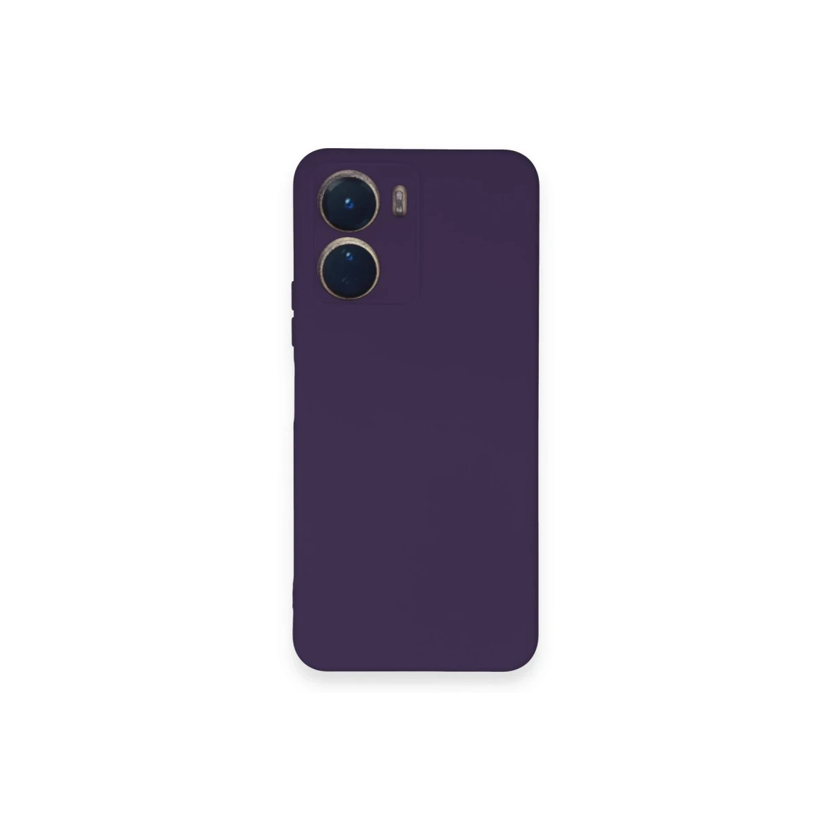 Newface Vivo Y16 Kılıf Nano içi Kadife Silikon - Mor
