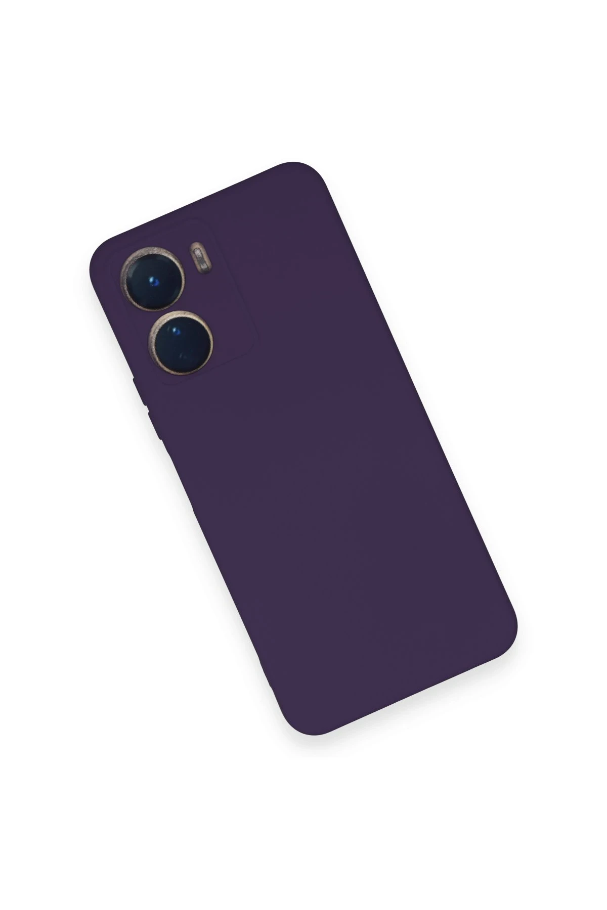 Newface Vivo Y16 Kılıf Nano içi Kadife Silikon - Mor