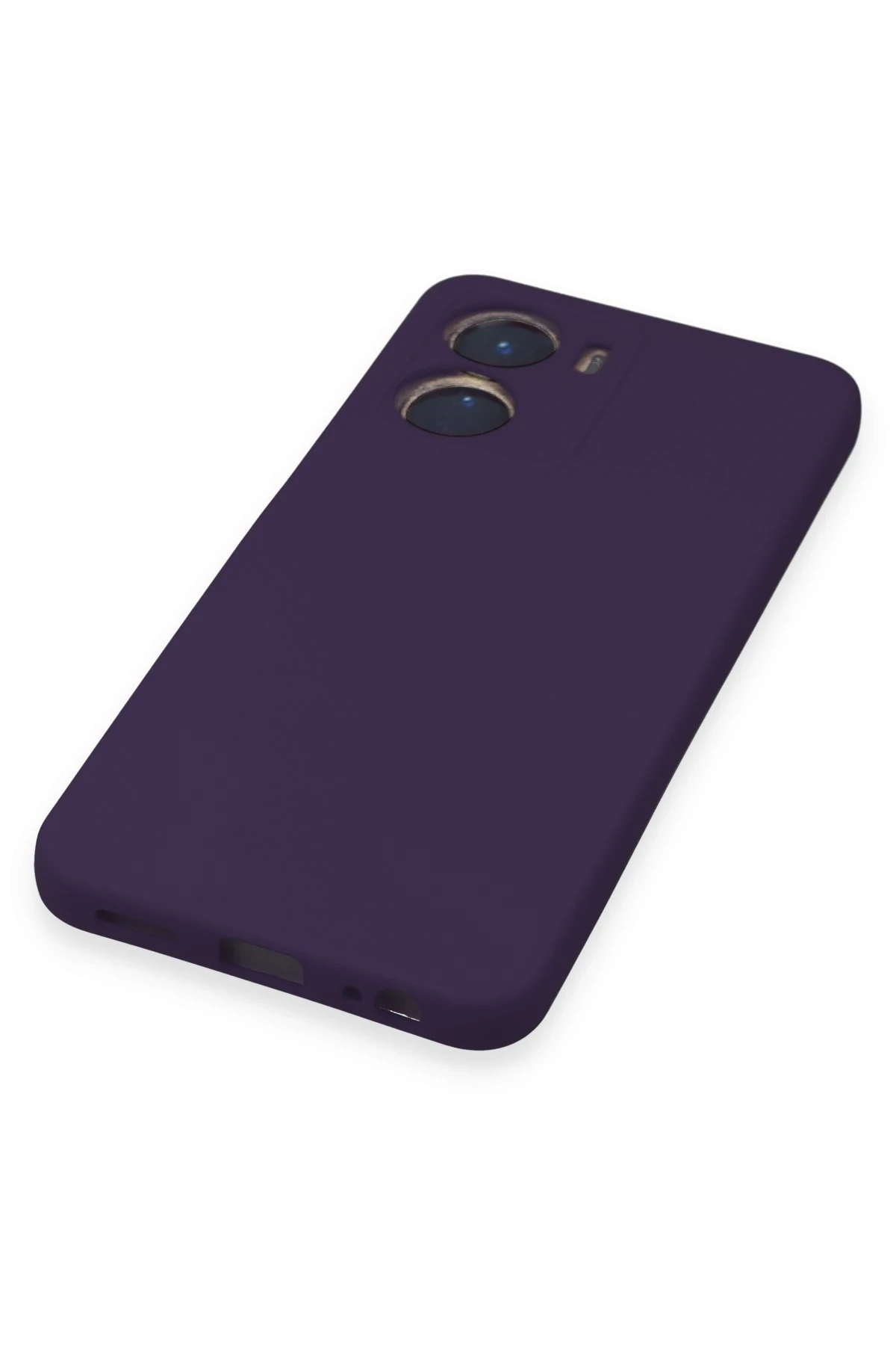 Newface Vivo Y16 Kılıf Nano içi Kadife Silikon - Mor