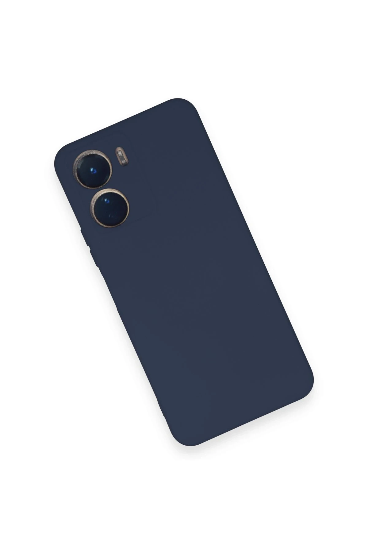 Newface Vivo Y16 Kılıf Nano içi Kadife Silikon - Lacivert