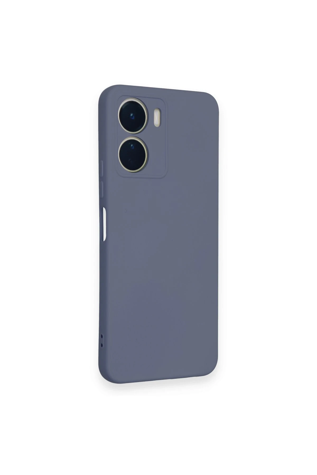 Newface Vivo Y16 Kılıf Nano içi Kadife Silikon - Gri